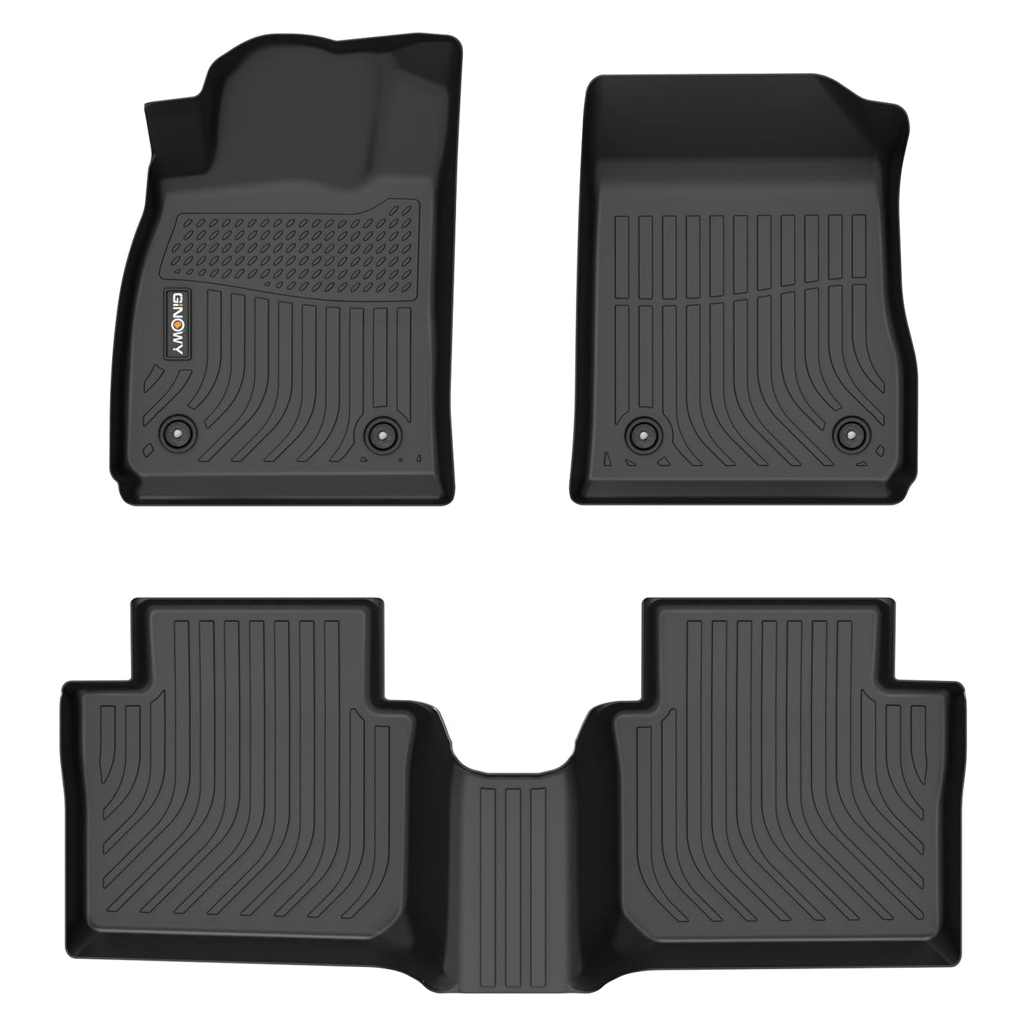 GINOWY-Floor Mats for Toyota 4Runner 1996-2002,1st+2nd Row,TPE All Weather Car Mats Custom Fit Rubber Floor Liners Car Accessories for Toyota 4Runner