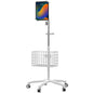 Medical Mobile Stand – CTA Medical Mobile Floor Stand for iPad 7/8/9 Gen 10.2”, 12.9” iPad Pro, 11” iPad Pro, iPad mini, iPad Air 4, Surface Pro X, and Other 7-13" Tablet - White