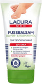 Lacura Med Foot Balm 10% Urea, 150 ml - Foot Cream with Olive Oil, Rosemary Oil, Menthol & Camphor - Moisturises 24 Hours with Panthenol & Glycerine - Suitable for Diabetics