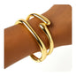 gold chunky bangle