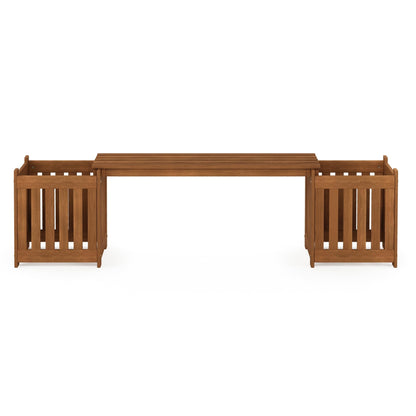 Furinno FG17478 Tioman Outdoor Patio Furniture Hardwood Potting Bench, Natural