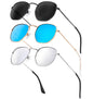 C5 (3 Pack) Black/Grey + Gold/Blue + Silver/Silver (Hexagonal)52 Millimeters