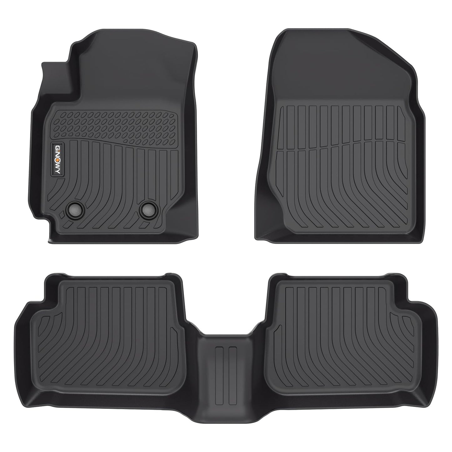 GINOWY-Floor Mats for Toyota 4Runner 1996-2002,1st+2nd Row,TPE All Weather Car Mats Custom Fit Rubber Floor Liners Car Accessories for Toyota 4Runner