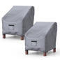 Patio Chair Covers for Outdoor Furniture Waterproof 2 Pack, Lawn Chair Covers 600D Heavy Duty Oxford Cloth, Large Covers for Lounge Lawn Deep Seat 38" W x 31" D x 29" H-Brown