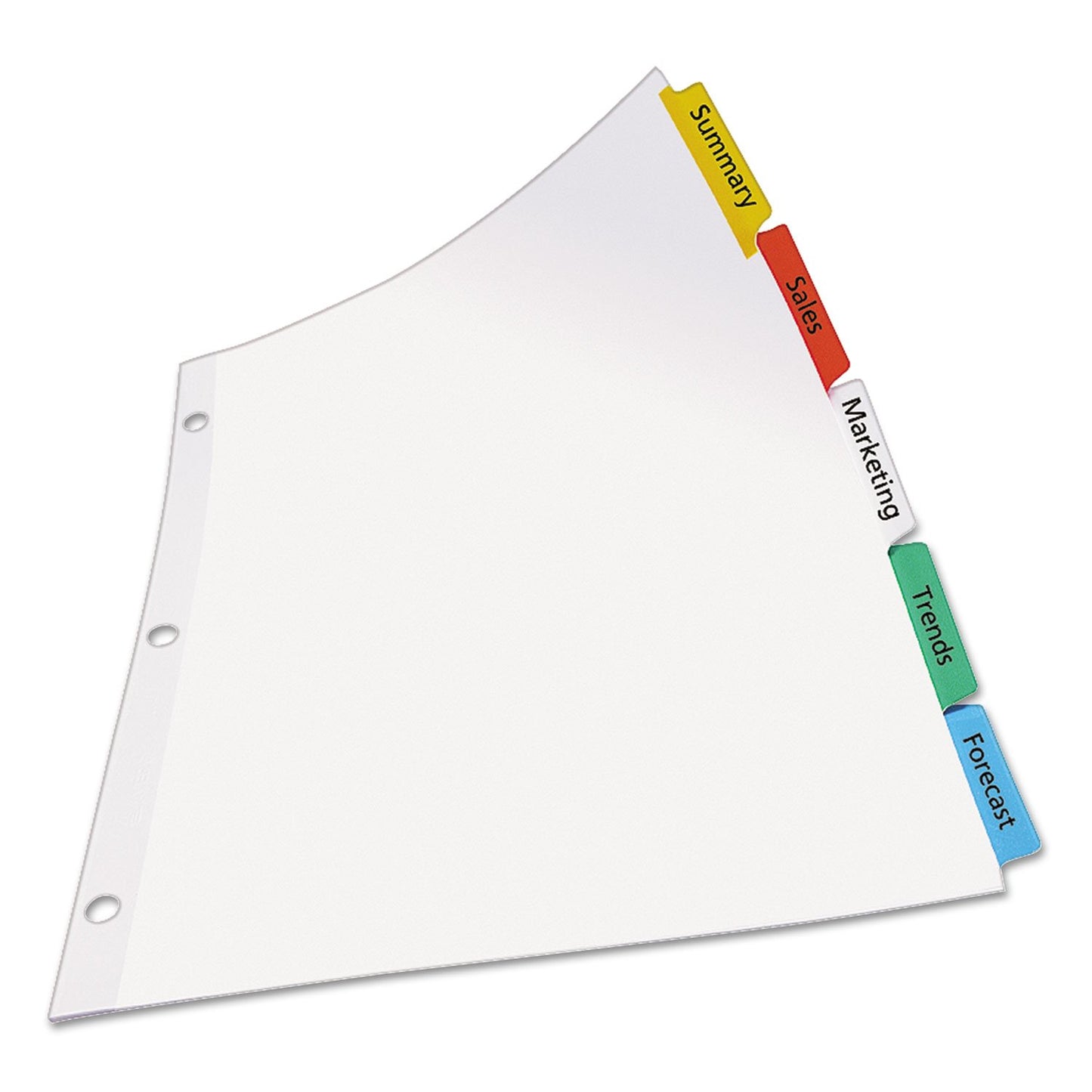Avery 8 Tab Dividers for 3 Ring Binder, Easy Print & Apply Clear Label Strip, Index Maker Customizable Multicolor Tabs, 25 Sets (11424)