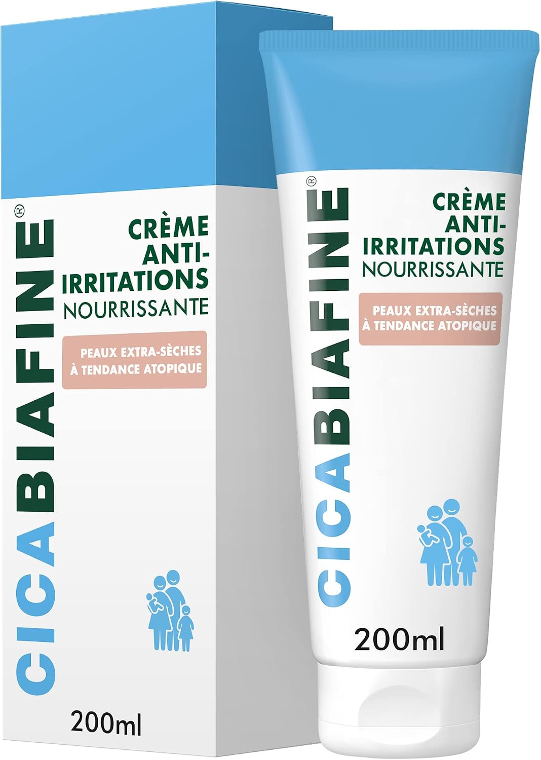 Cicabiafine Body Cream for Irritation Nourishing Extra Dry Skin 200ml Tube