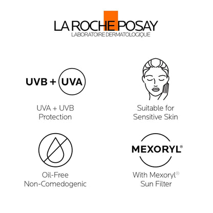 La Roche Posay Anthelios Ultra Fluid Face & Body Sunscreen SPF 50+, High UVA UVB Protection, Invisible Matte Finish, Water & Sweat Resistant, Fragrance Free, Recommended by Dermatologists