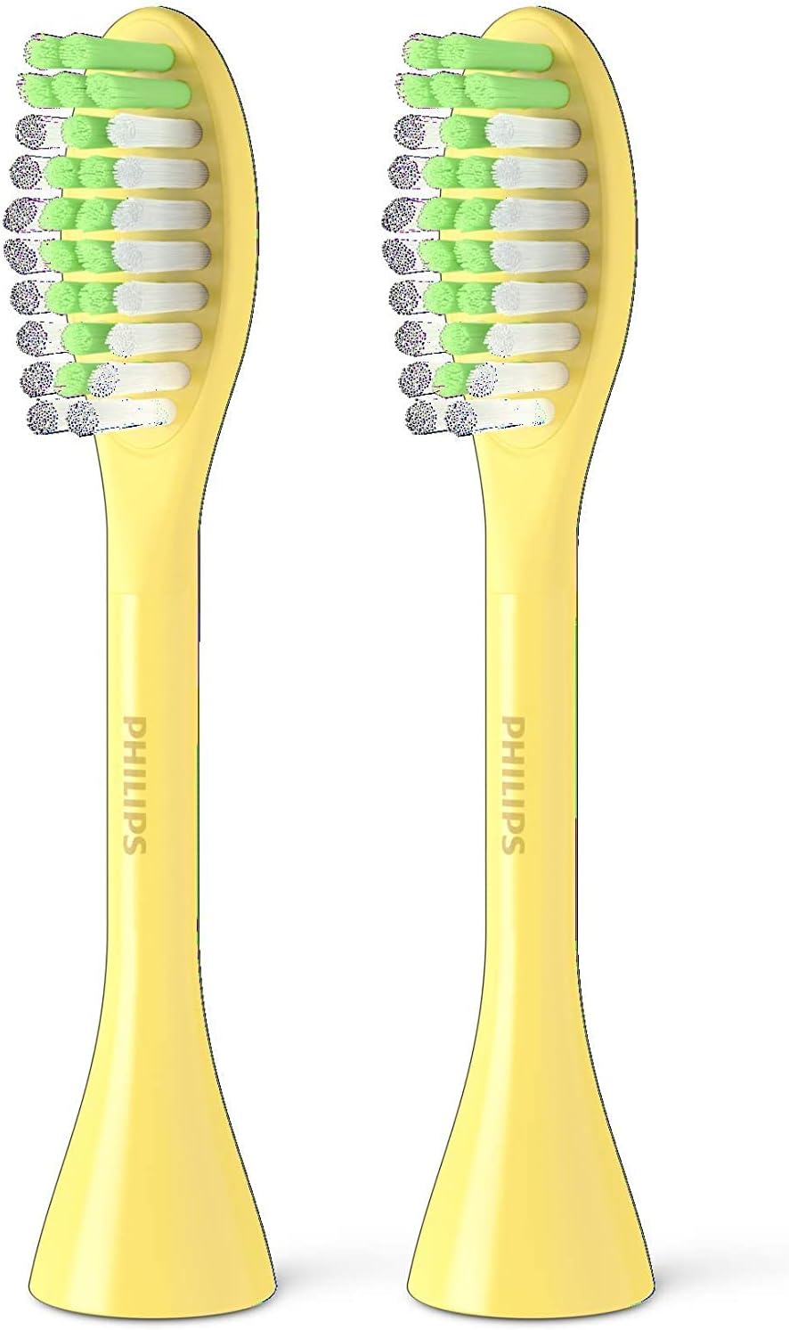 Philips One by Sonicare Ersatzbürstenköpfe, 2er-Pack, Schwarz, Kompatibel mit Philips One elektrische Zahnbürste, BH1022/06