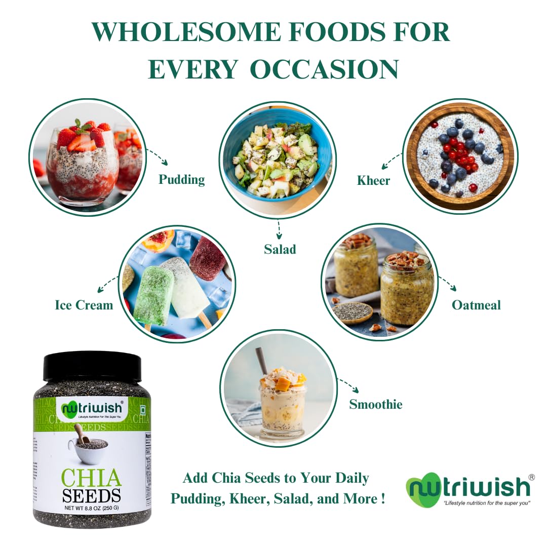 Nutriwish Halim Samen (Aliv/Gartenkresse-Samen), 250 g | Nährstoffreiche Superfood-Samen zum Verzehr | Perfekt für Salate, Suppen, Smoothies, Backwaren, Proteinsnacks & tägliche Wellness-Ernährung