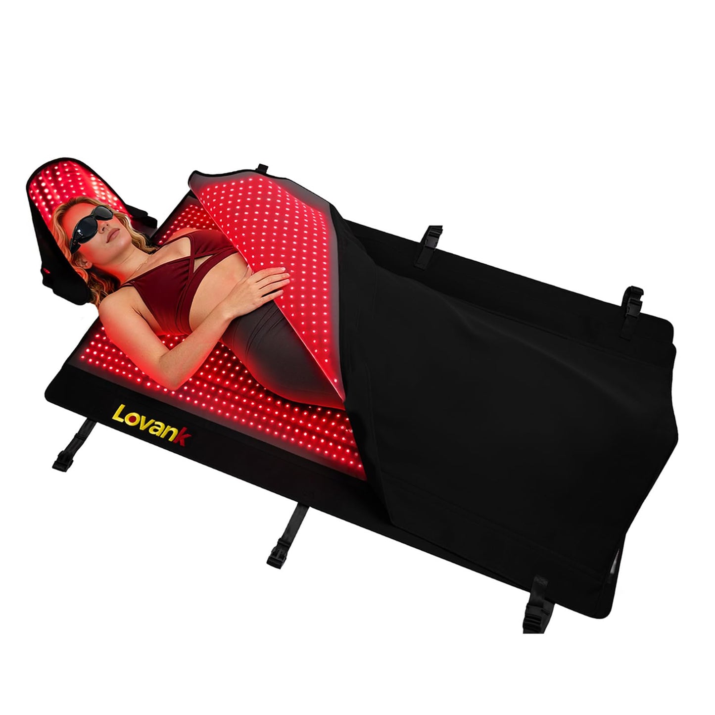 Red Light Therapy Mat for Full Body Pain Relief, 83" × 33", Medical-Grade TPU Light Therapy Blanket with 2710 Dual-Wave LEDs (660nm & 850nm)