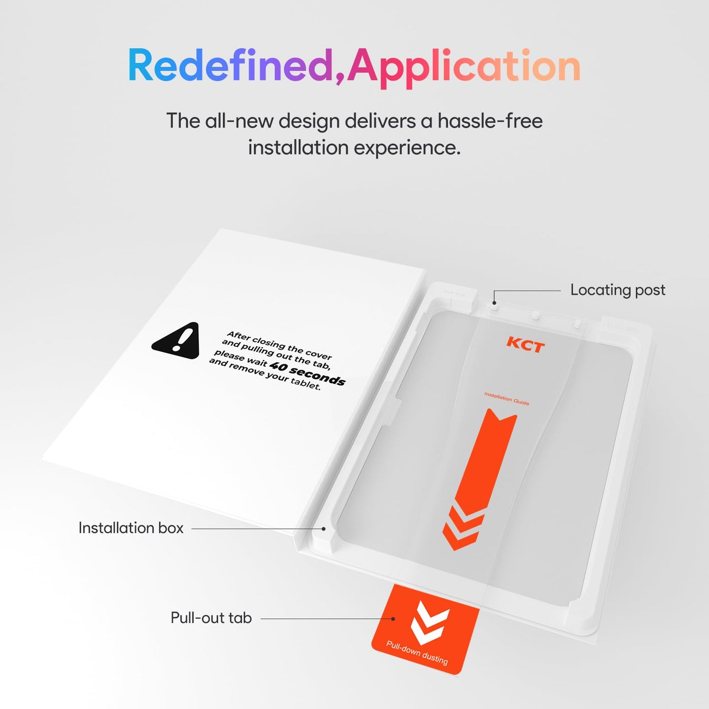 KCT 2 Pack Paperfeel Glass Screen Protector Compatible with iPad Air 13 Inch M4/M3/M2 (2026/2025/2024), Matte Surface, Tempered Glass with Bubble-Free Installation Tray