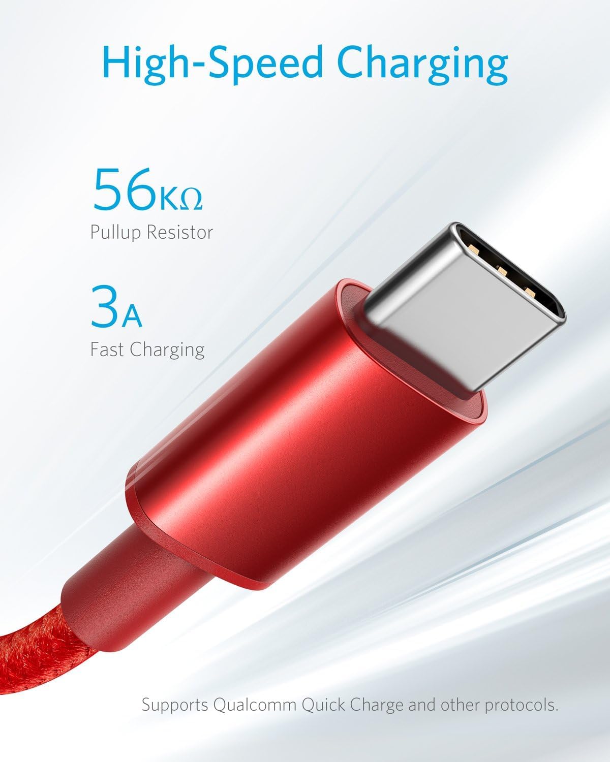 Anker Kabel [2 Stück 1,8m], USB A auf USB C Ladekabel für iPhone 17 Serie, Samsung Galaxy S10 S10+, LG V30, Beats Fit Pro und weitere (Schwarz).