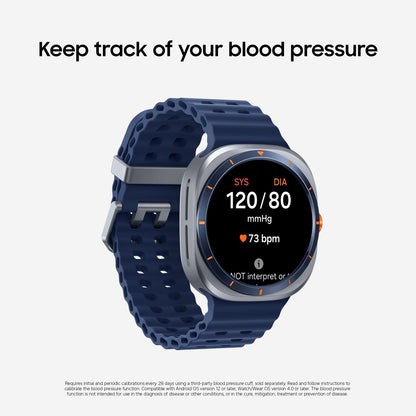 Samsung Galaxy Watch Ultra (2025) 47mm LTE Smartwatch, Titanium Casing, Advanced Sleep Coaching, Running Coach, Energy Score, Heart Rate Tracking, GPS, Titanium Silver [US Version, 2 Yr Warranty]