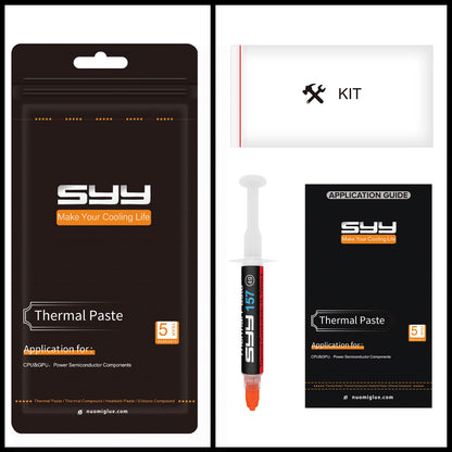 SYY Wärmeleitpaste mit Werkzeug-Set, 4 Gramm CPU Paste Wärmeleitpaste Kühlkörper für IC/Prozessor/CPU/GPU/alle Kühler