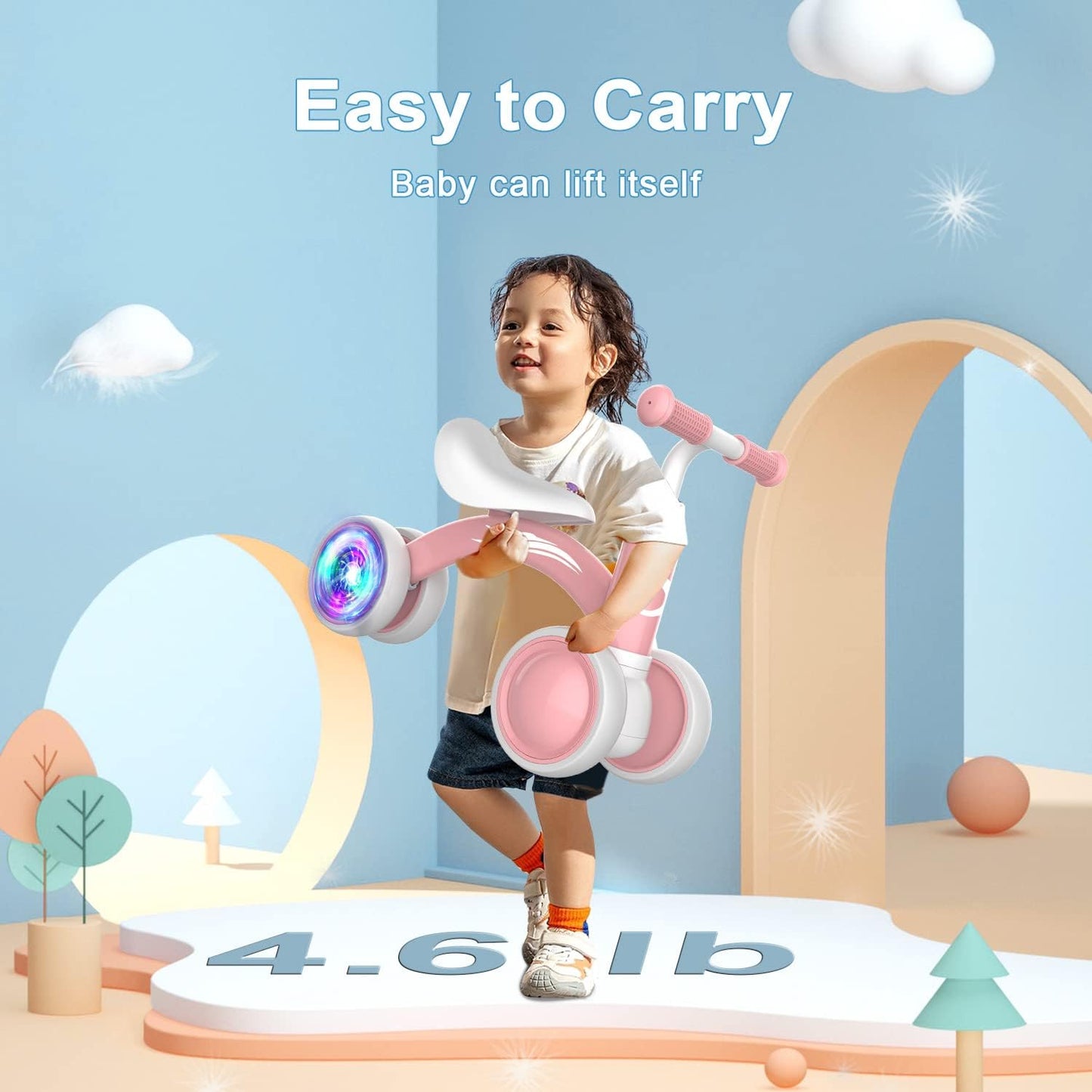 Colorful Fun on Wheels: Gamfeiny's Baby Balance Bike