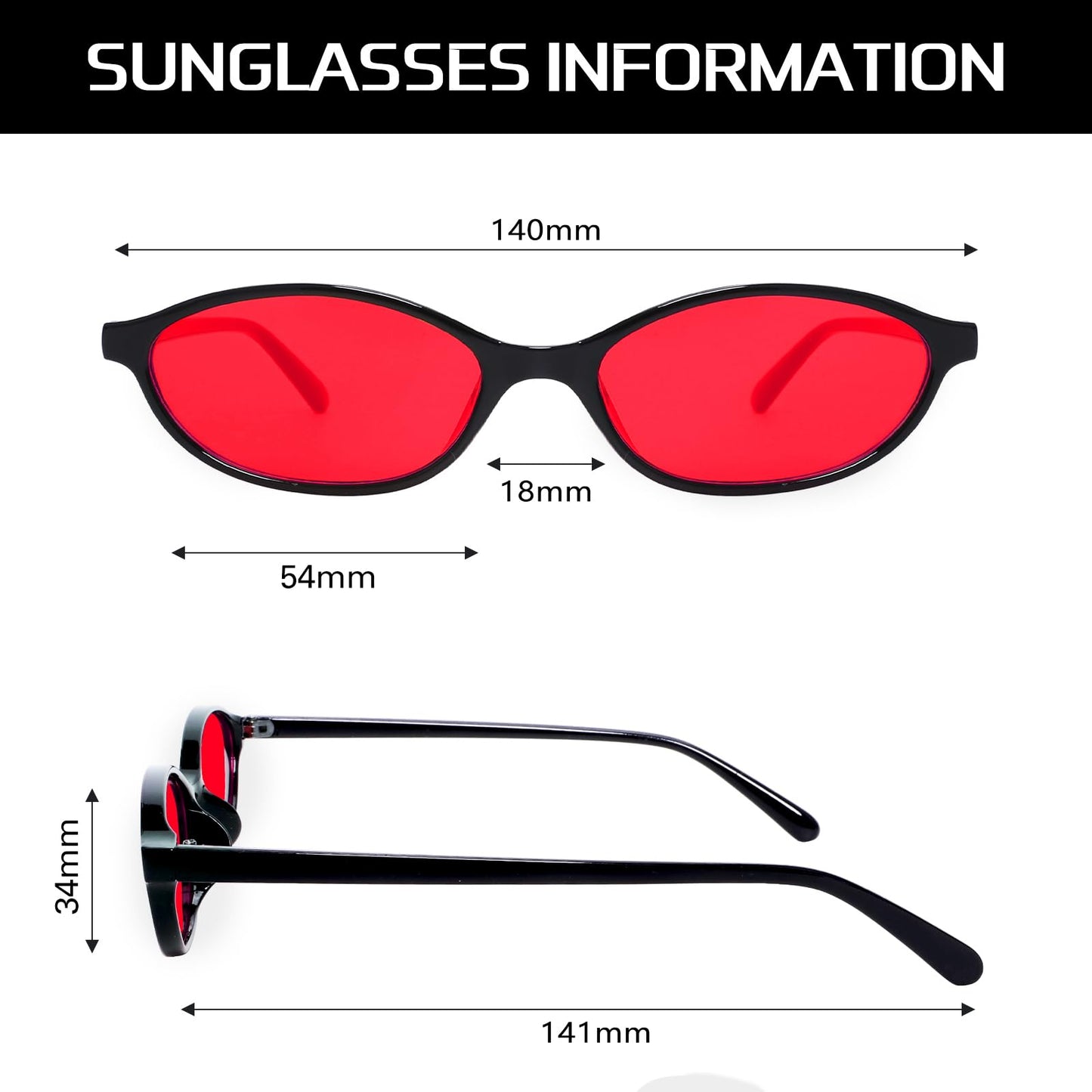 GUVIVI Retro Ovale Sonnenbrille für Damen Chic Cat Eye 90er Jahre Sonnenbrille Leichte Schmale Sonnenbrille Trendiger UV-Schutz Sonnenbrille