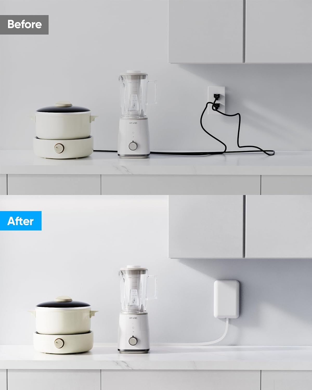 Olcorife Flat Extension Cord: A Space-Saving Power Strip for Tight Spaces