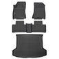 GINOWY-Floor Mats for Toyota 4Runner 1996-2002,1st+2nd Row,TPE All Weather Car Mats Custom Fit Rubber Floor Liners Car Accessories for Toyota 4Runner
