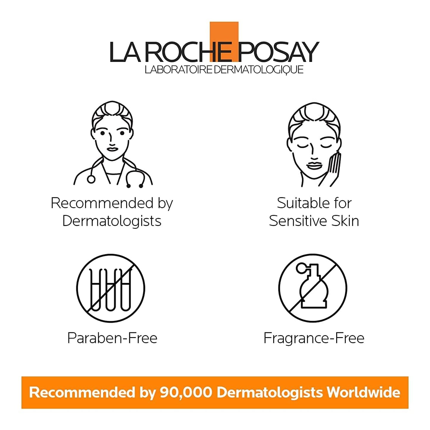 La Roche Posay Anthelios Ultra Fluid Face & Body Sunscreen SPF 50+, High UVA UVB Protection, Invisible Matte Finish, Water & Sweat Resistant, Fragrance Free, Recommended by Dermatologists