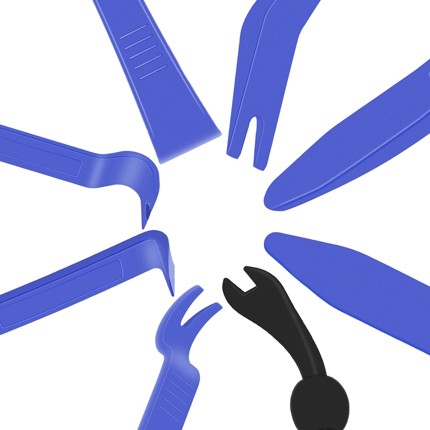 Wetado Trim Removal Tool, Car Upholstery Repair Kit, Car Door Audio Panel Trim Removal Set, Fastener Terminal Remover Tool Set Clips Pry Kit Auto Clip Pliers (8PCS Red)