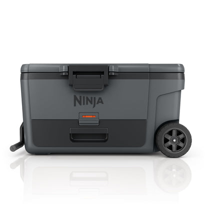 Ninja FrostVault 45QT Cooler with Wheels | Insulated with Temp Dry Storage Drawer | Keeps Ice Cold for Days | for The Beach, Camping, Picnics & More | Halocline Green | FB245TL