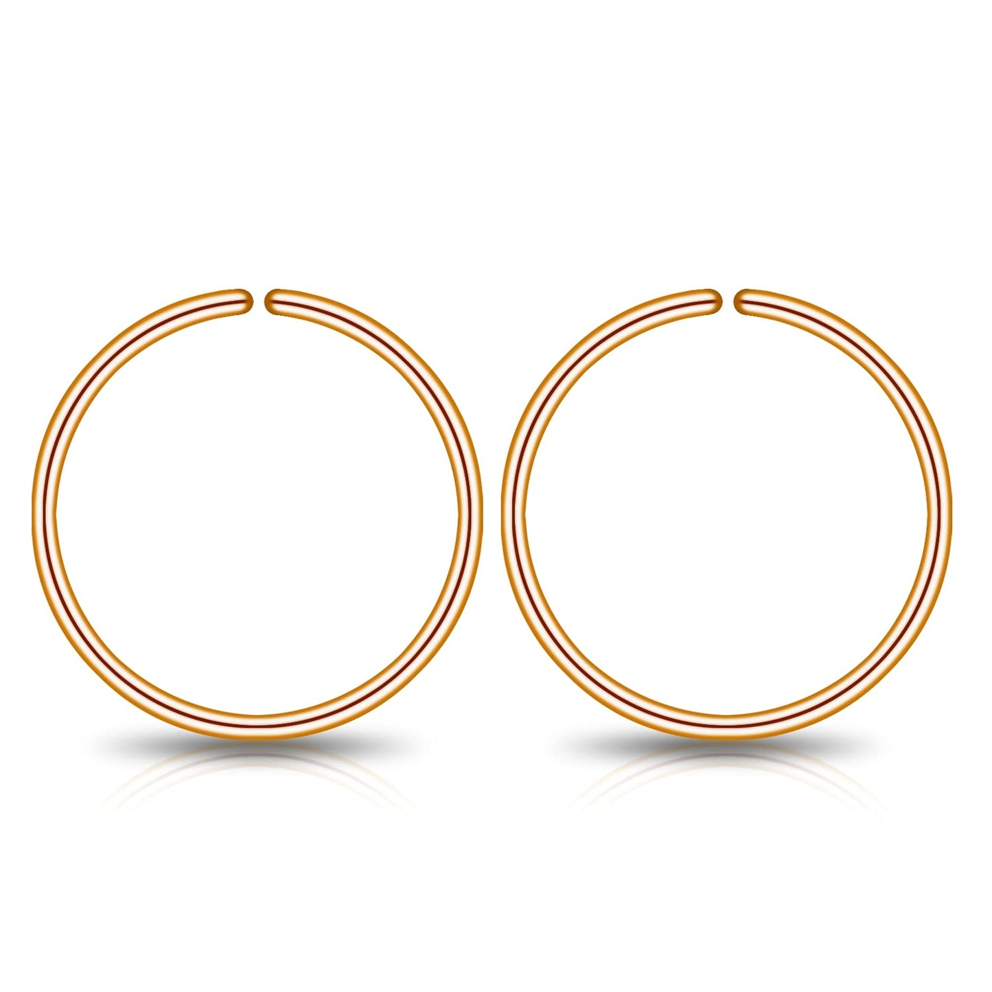Small Gold or Sterling Silver Huggie Hoop Earrings for Women Cartilage Nose Helix Tragus