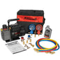 XtremepowerUS 3CFM 1/4HP Vacuum Pump HVAC R134a, R12, R22, R410a, A/C Refrigeration R134 Can Tap Adapter, R134 Quick Connector AC Manifold Gauge Air Conditioner Oil Bottle w/Bag