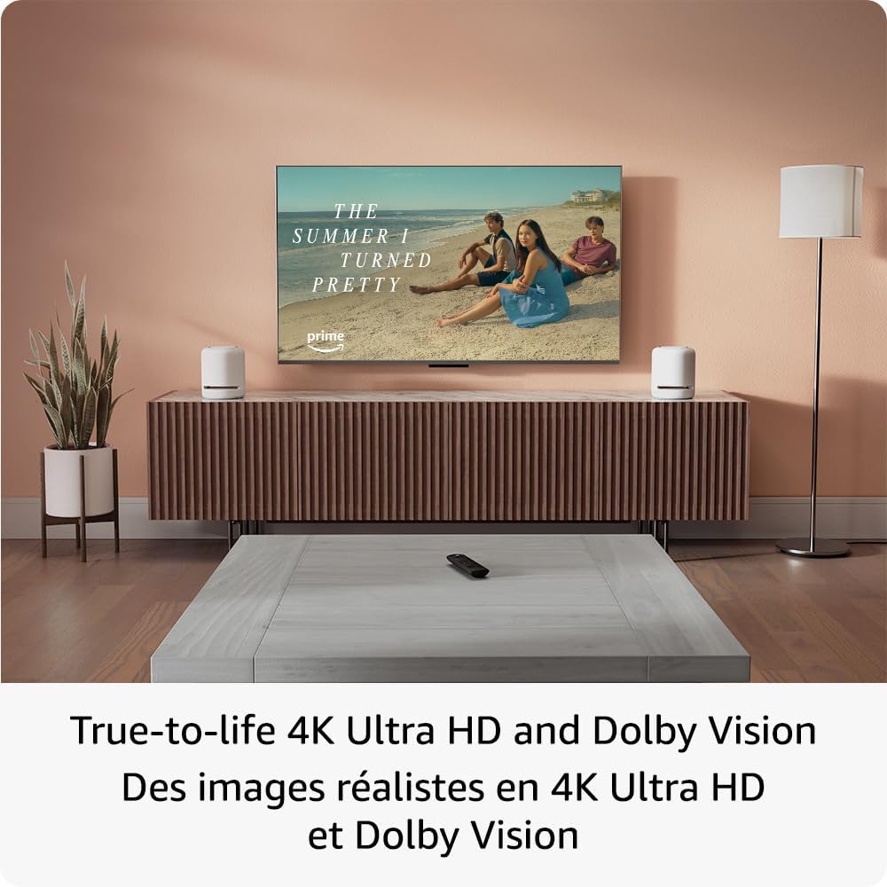Amazon Fire TV Stick 4K Plus (newest model), streaming device, hundreds of thousands of movies and TV episodes, supports Wi-Fi 6, watch free & live TV, Designed for Alexa+