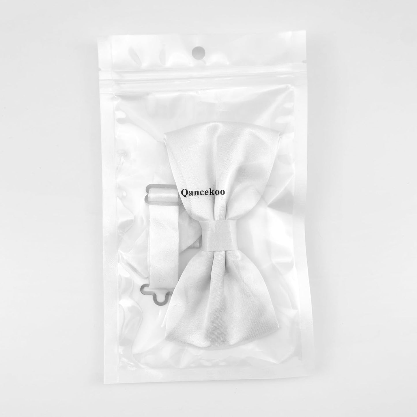 Verstellbare Herren-Fliege, einfarbig, doppelt gefaltet, vorgebunden für Dinner, Hochzeiten, Partys, Business, Bälle