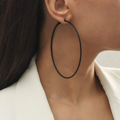Große Gold Creolen für Frauen, Hypoallergene Dünne Gold Creolen, Sterling Silber Creolen für Damen, Extra Große, Mittelgroße, Große Creolen