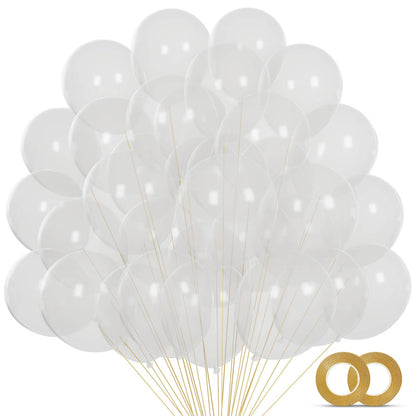 110pcs Black Balloon 12 inch, Black Latex Balloons for Birthday Party Baby Shower Wedding(with 2 Ribbons).