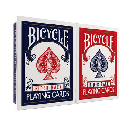 Bicycle Standard Playing Cards, Standard Poker Size Deck of Cards, Red & Blue (2 Pack), Classic Cards for Poker, Blackjack, Family Game Night & Card Games, Fun for All Ages