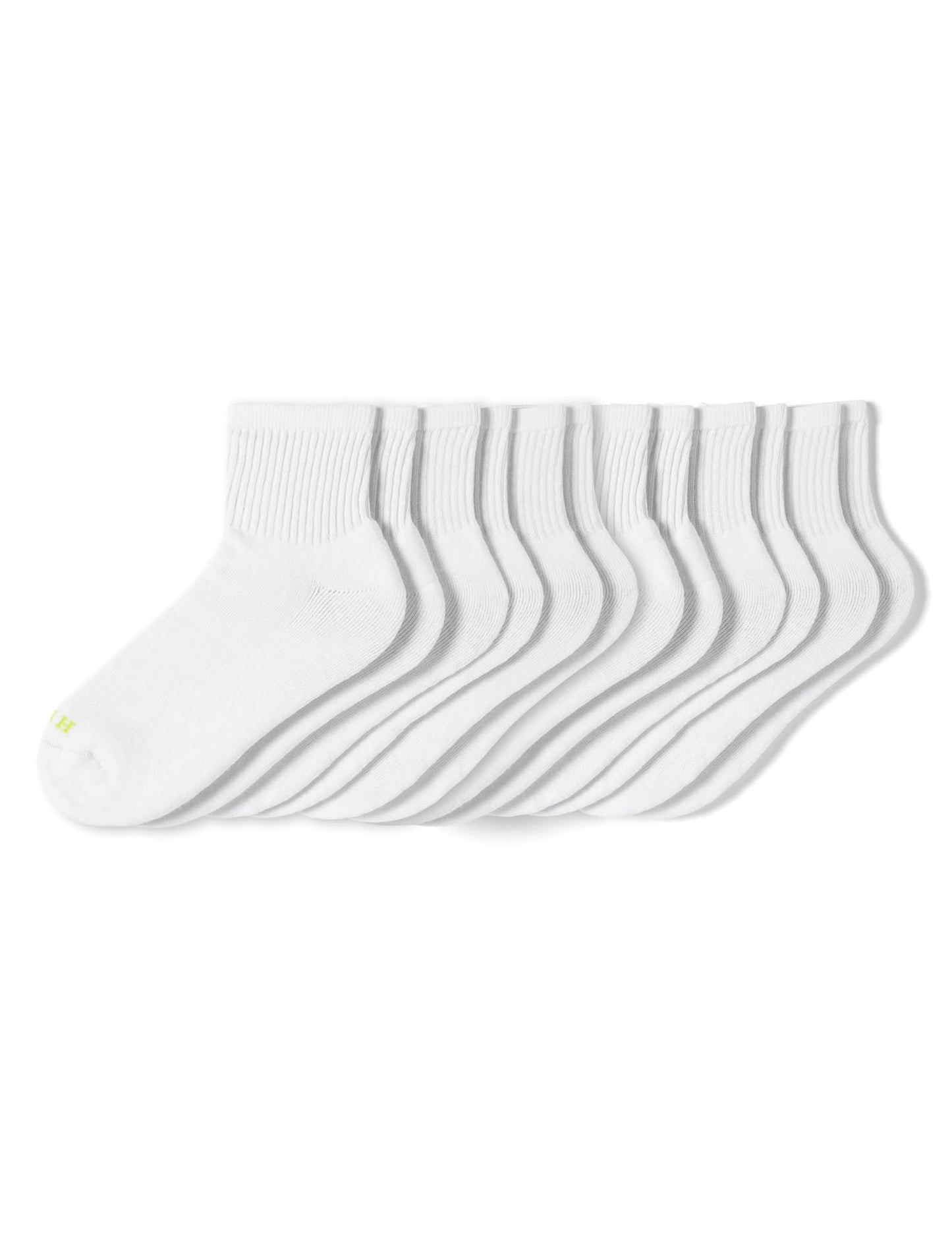 Hue Damen Mini-Crew-Socken, 6er-Pack, Weiß, Einheitsgröße