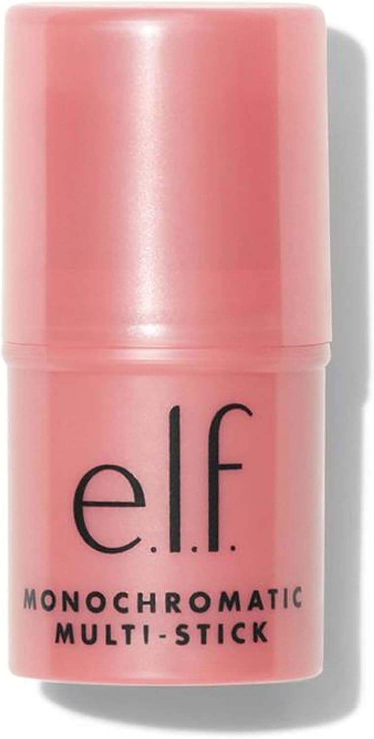 e.l.f. Monochromatic Multi Stick, luxuriös cremige & verblendbare Farbe, für Augen, Lippen & Wangen, Dazzling Peony, 0.17 Oz (5 g)