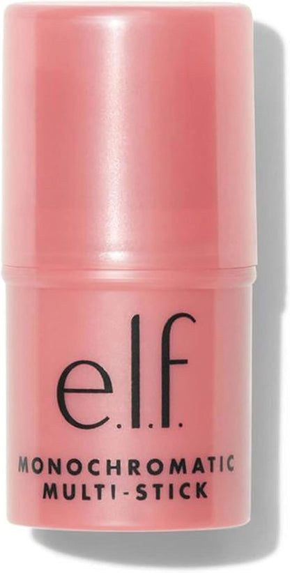 e.l.f. Monochromatic Multi Stick, luxuriös cremige & verblendbare Farbe, für Augen, Lippen & Wangen, Dazzling Peony, 0.17 Oz (5 g)