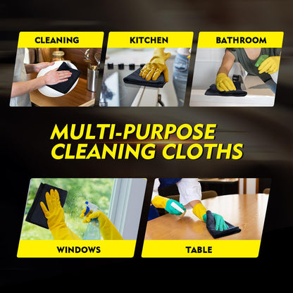 HOMEXCEL Microfiber Cleaning Cloth 12 Pack, 12.5 x 12.5 inch Microfiber Towels for Cars, Ultra Absorbent Car Washing Cloth, Lint Free Streak Free Cleaning Rags for Car, Kitchen, and Window (Grey)