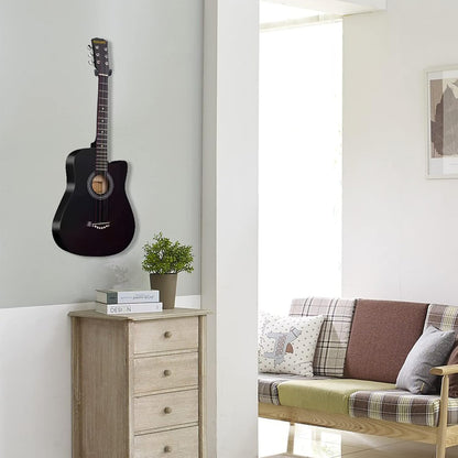 Gitarren-Wandhalterung 2er-Set, Ukulelen-Aufhänger Haken Halter Ständer Gitarren-Aufhänger Haken für Akustik-, E-Bass-Gitarren und Ukulele