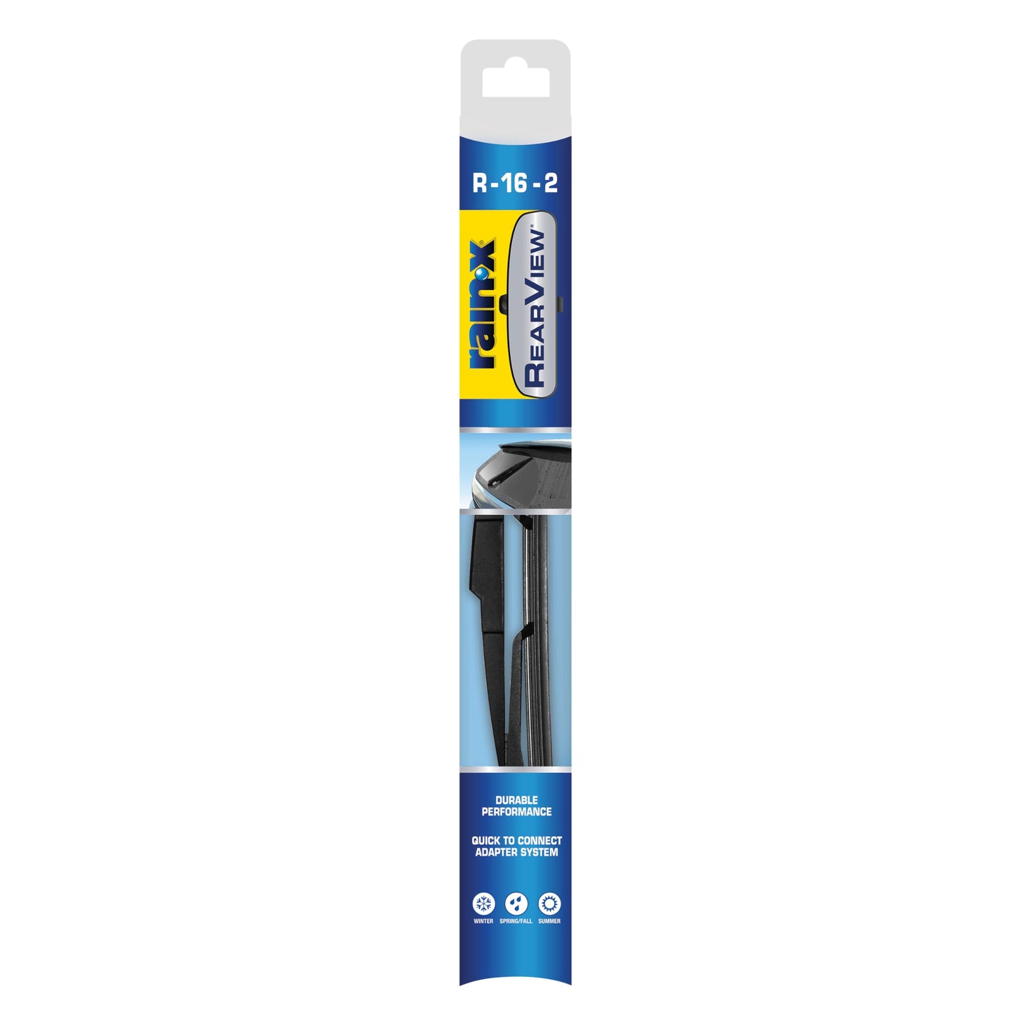 Rain-X 850212 RearView Wiper Blade 12", OEM Replacement Rear Windshield Wiper, Interchangeable Adapter for Easy Installation, All-Weather & All-Season Performance, Composite