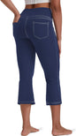 SmallBootcut-CapriCapri Bootcut-navy Blue