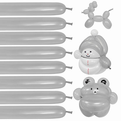 100Pcs clear 260 Balloons Clear Long Skinny Latex Balloon for Animal Ballons, Premium Quality Balloons for Beginners Baloons Making Kid's Carnivals Party Decoartion