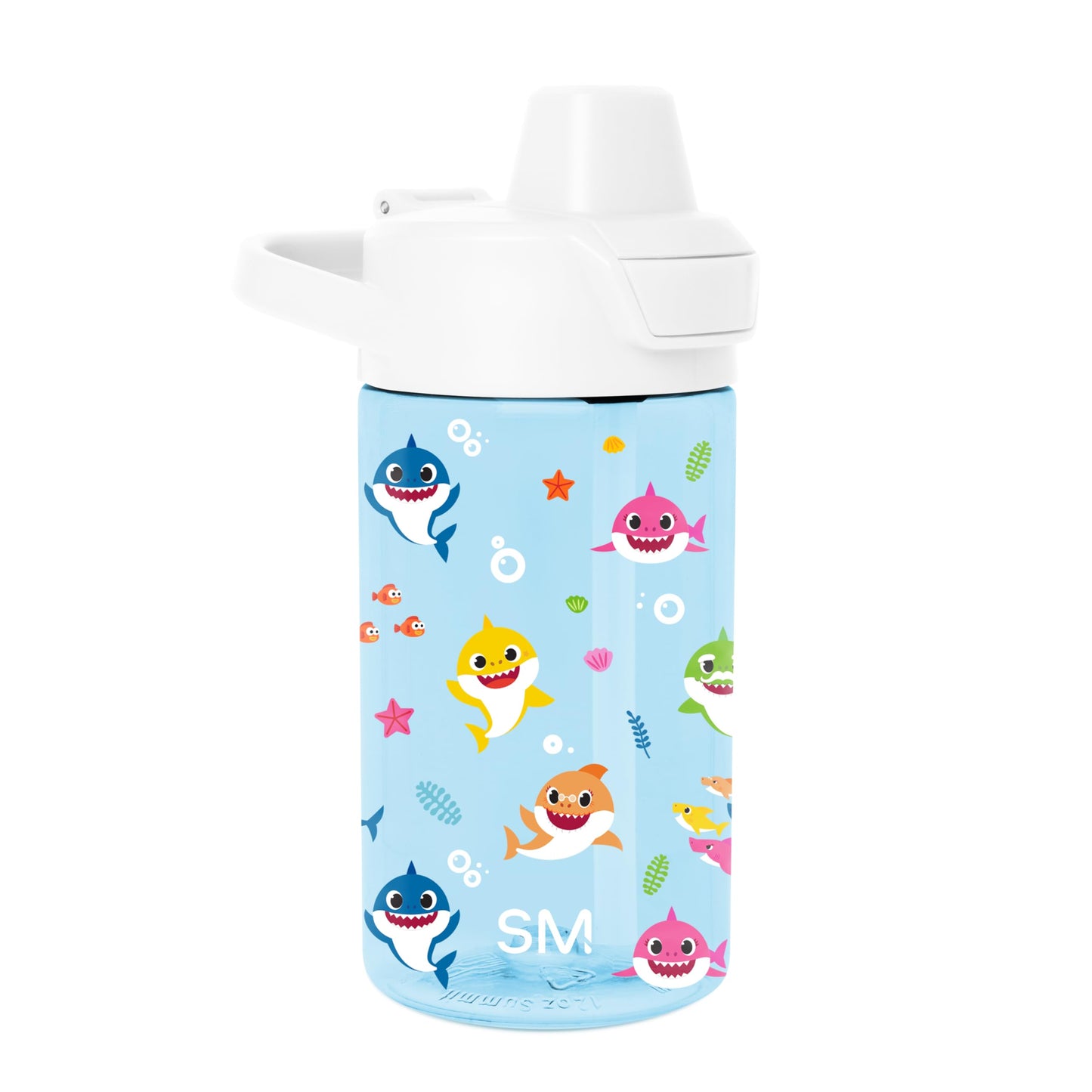 Simple Modern Peppa Pig Kids Tritan Plastic Summit Water Bottle | 12 oz BPA-Free Cup with Covered Leak Proof Straw Lid for Girls, Toddlers | Bubbles