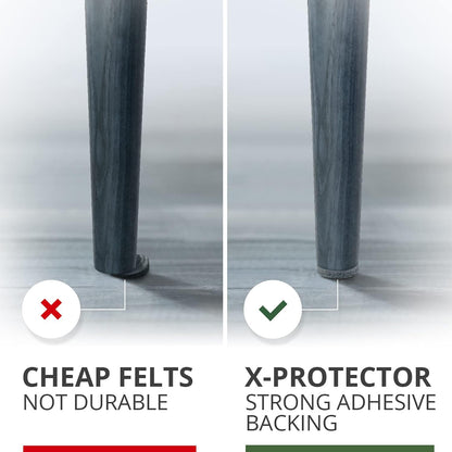 Felt Pads X-PROTECTOR - Giant 235 Pack Premium Furniture Pads. Huge Quantity Felt Furniture Pads Wood Floor Protectors for Furniture Feet – Best Hardwood Floor Protectors. Protect Your Wood Floors!