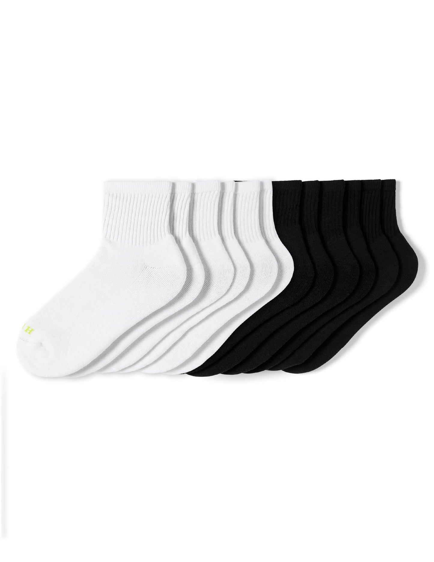 Hue Damen Mini-Crew-Socken, 6er-Pack, Weiß, Einheitsgröße