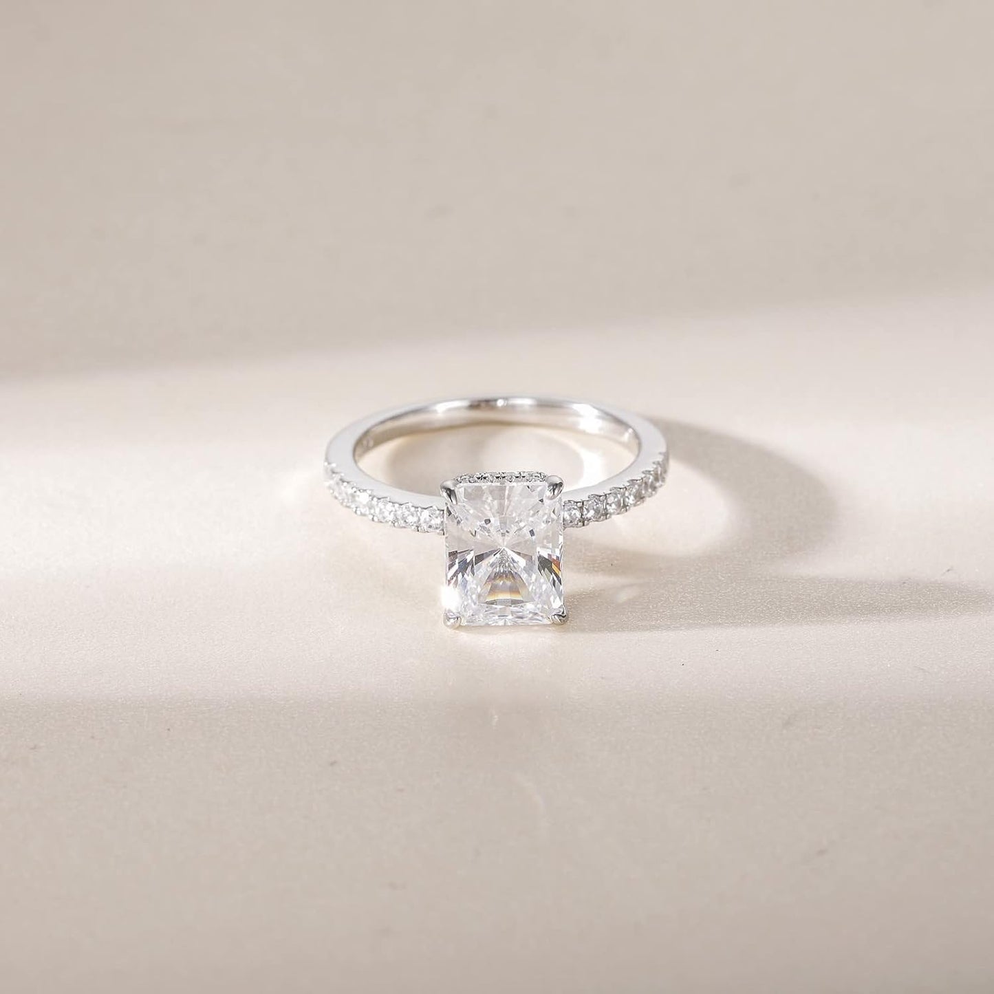 EAMTI 3CT 925 Sterling Silver Engagement Rings: A Timeless Promise