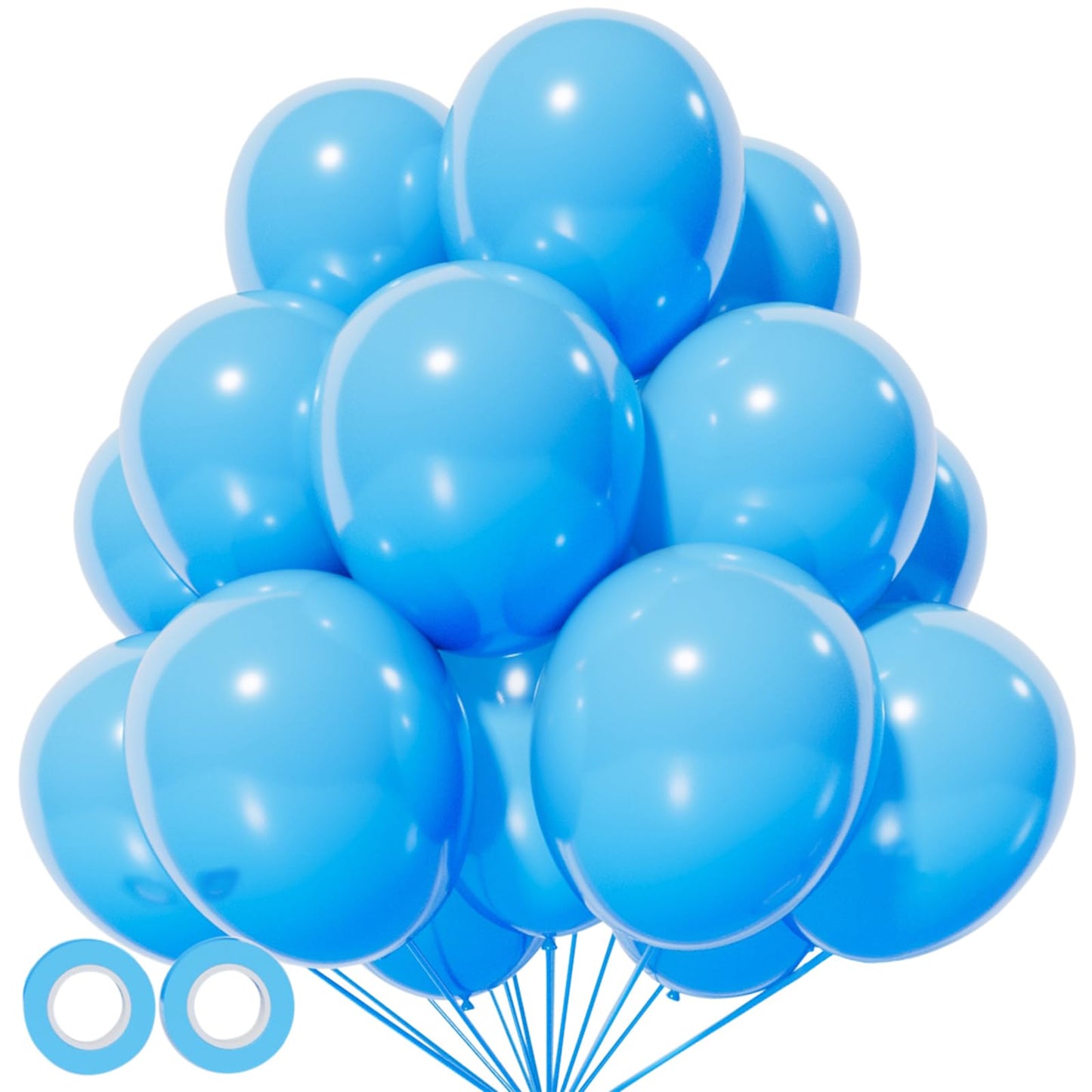 110pcs Black Balloon 12 inch, Black Latex Balloons for Birthday Party Baby Shower Wedding(with 2 Ribbons).