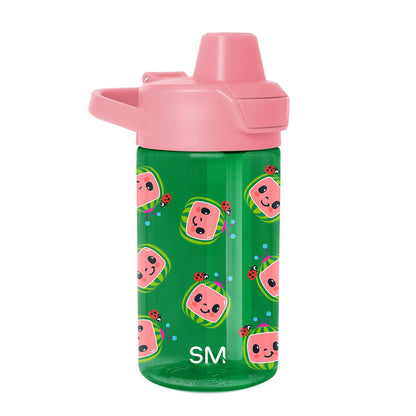 Simple Modern Peppa Pig Kids Tritan Plastic Summit Water Bottle | 12 oz BPA-Free Cup with Covered Leak Proof Straw Lid for Girls, Toddlers | Bubbles