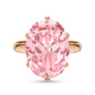 Linawe Cubic Zirconia Imitation Diamond Moissanite Rings for Women, 14K Gold/Rose Gold/Silver Adjustable Chunky Ring, Costume Rhinestone Jewelry for Wedding Engagement