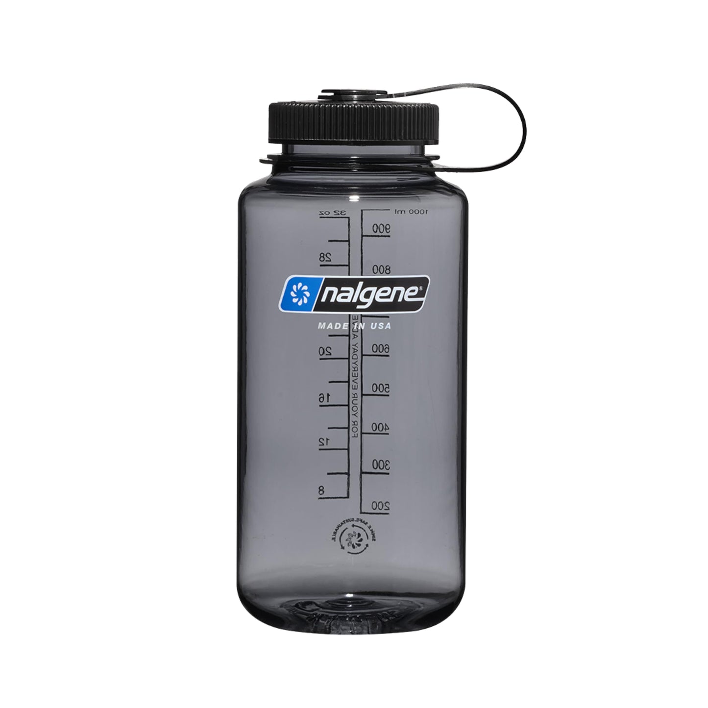 Nalgene 32 oz Wide Mouth Water Bottle | BPA-Free, Durable & Leak Proof, Lightweight Bottle for Hiking & Gym, Work & Travel