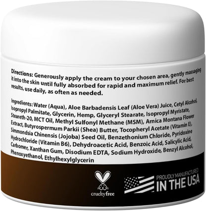 Medical Miracles Hemp Relief Cream - Whole Body. Topical Salve for Skin Application - (3000mg)