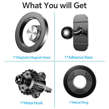 Kaistyle for Magsafe Car Mount【Strong Magnets】Magnetic Phone Holder for Car Phone Holder Mount Dash Mounted Holders Phone Holders for Your Car Accessories for Women Men for iPhone 17 Pro Max 16 15 14
